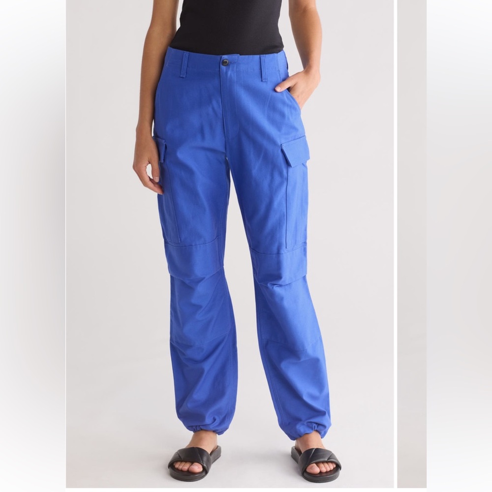Rag and Bone Sands Cotton Twill Blue Cargo Pants size 0